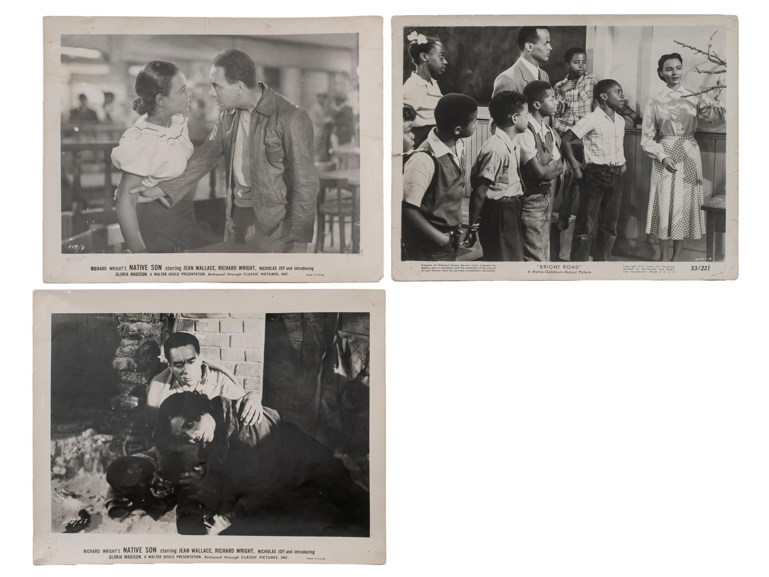 [FILM]. A group of 22 items, incl. lobby cards and publicity stills for films starring African American casts, comprising: