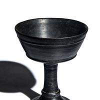 An Etruscan Bucchero Chalice