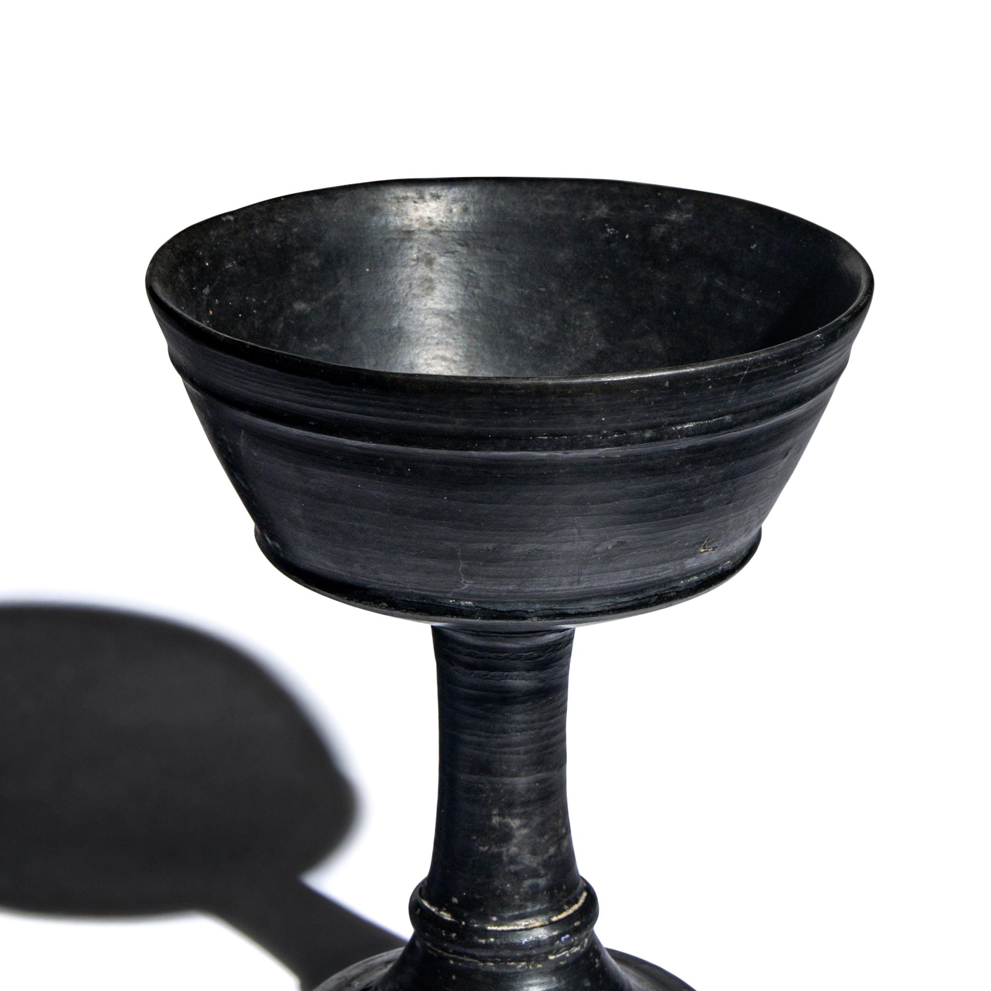 An Etruscan Bucchero Chalice