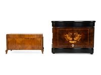Two Continental Marquetry Boxes