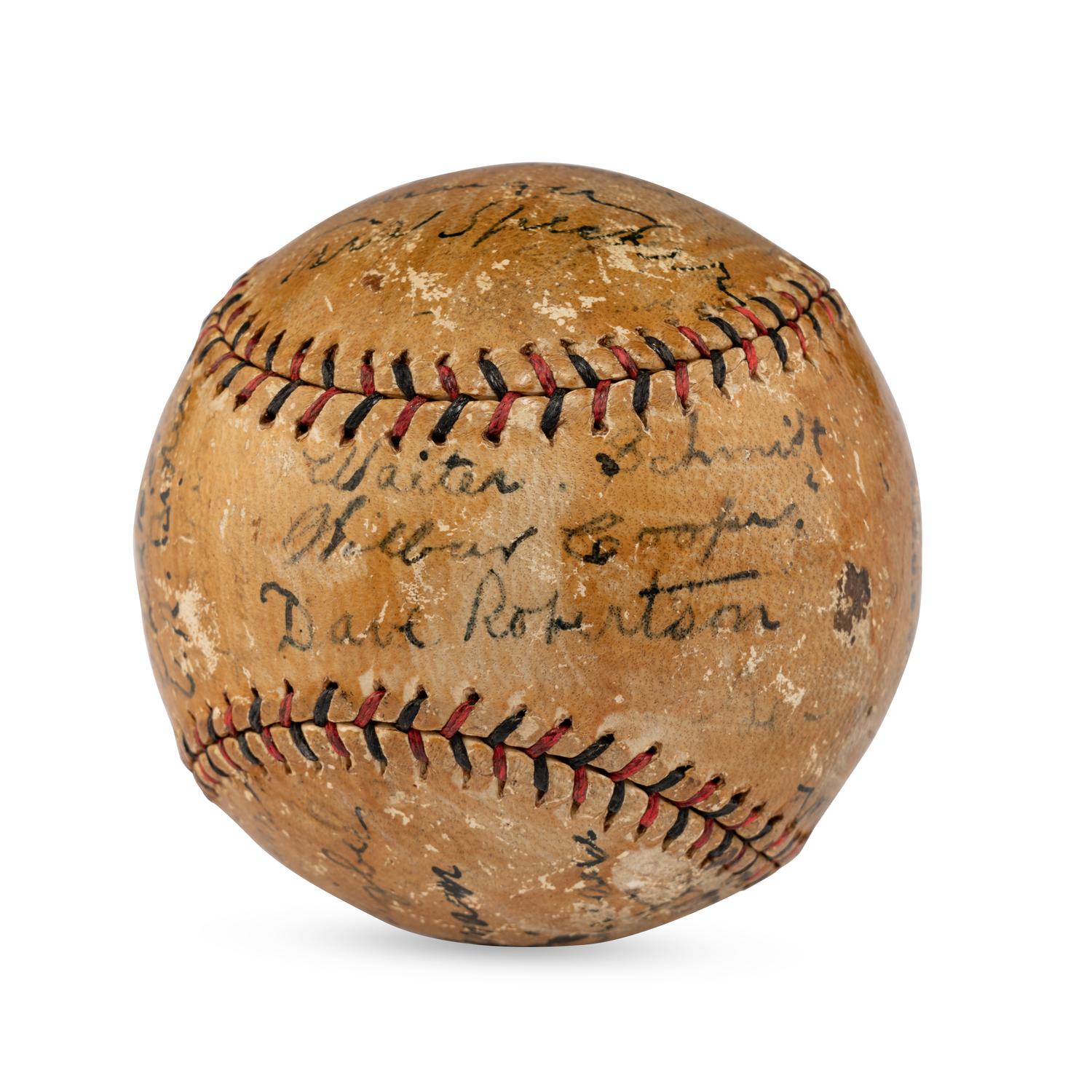 A 1921 Pittsburgh Pirates and Others Signed Autograph Baseball (Beckett Authentication Services)