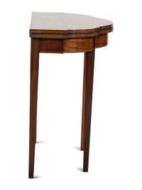 A Federal Inlaid Mahogany Shaped-Top Game Table