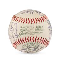 A 1965 Baltimore Orioles Team Signed Autograph Baseball