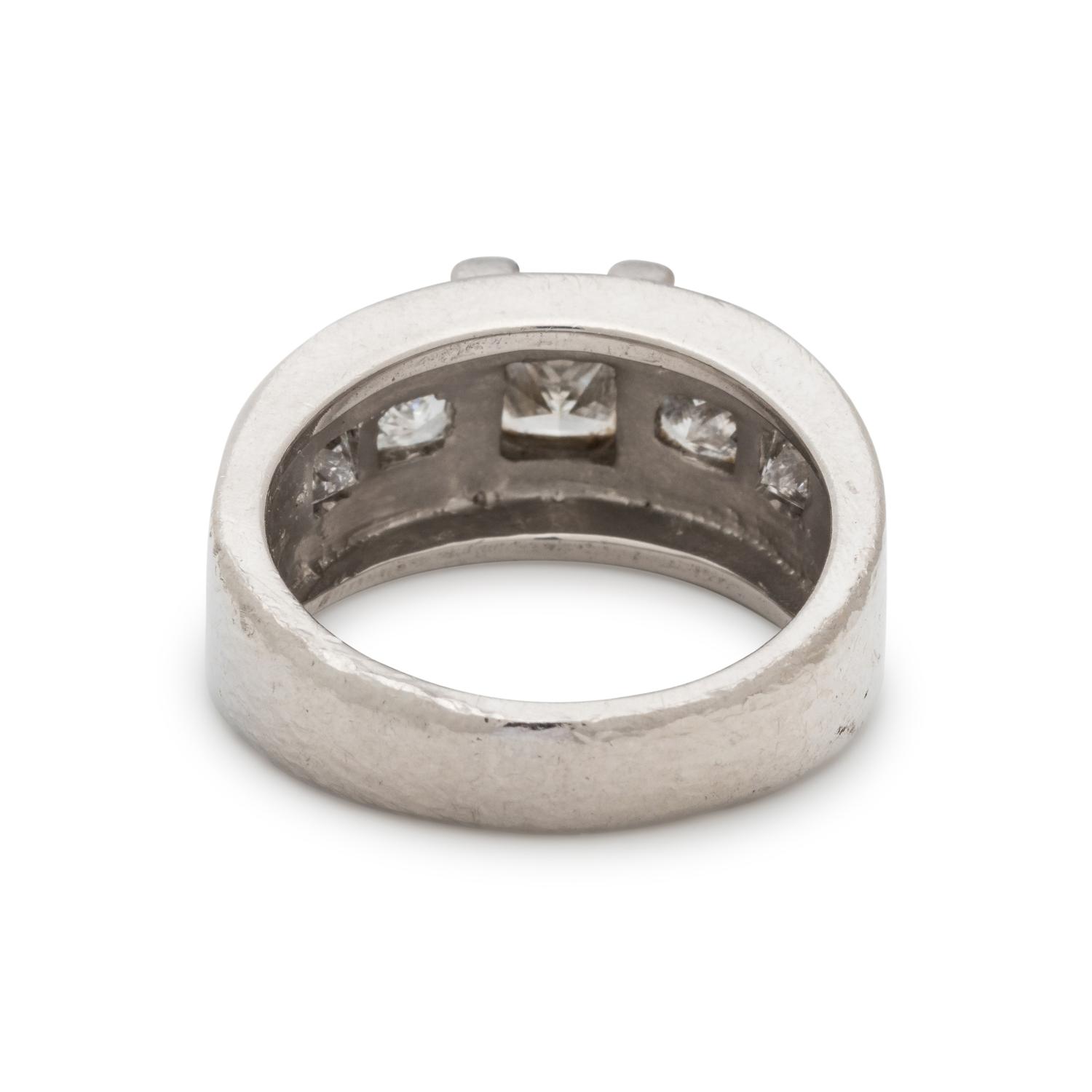 PLATINUM AND DIAMOND RING