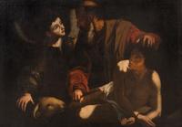 After Caravaggio, 17th Century — The Sacrifice of Isaac