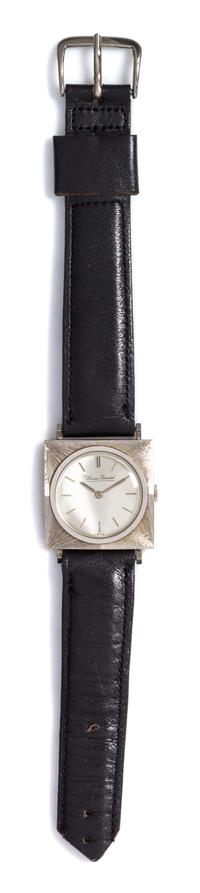 A 14 Karat White Gold Wristwatch, Lucien Piccard,