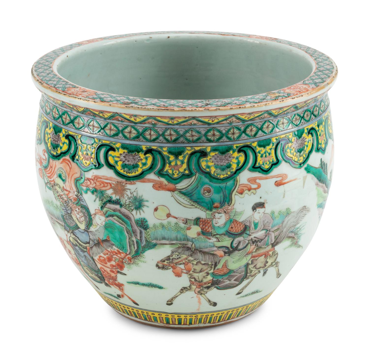 A Chinese Export Porcelain Fishbowl