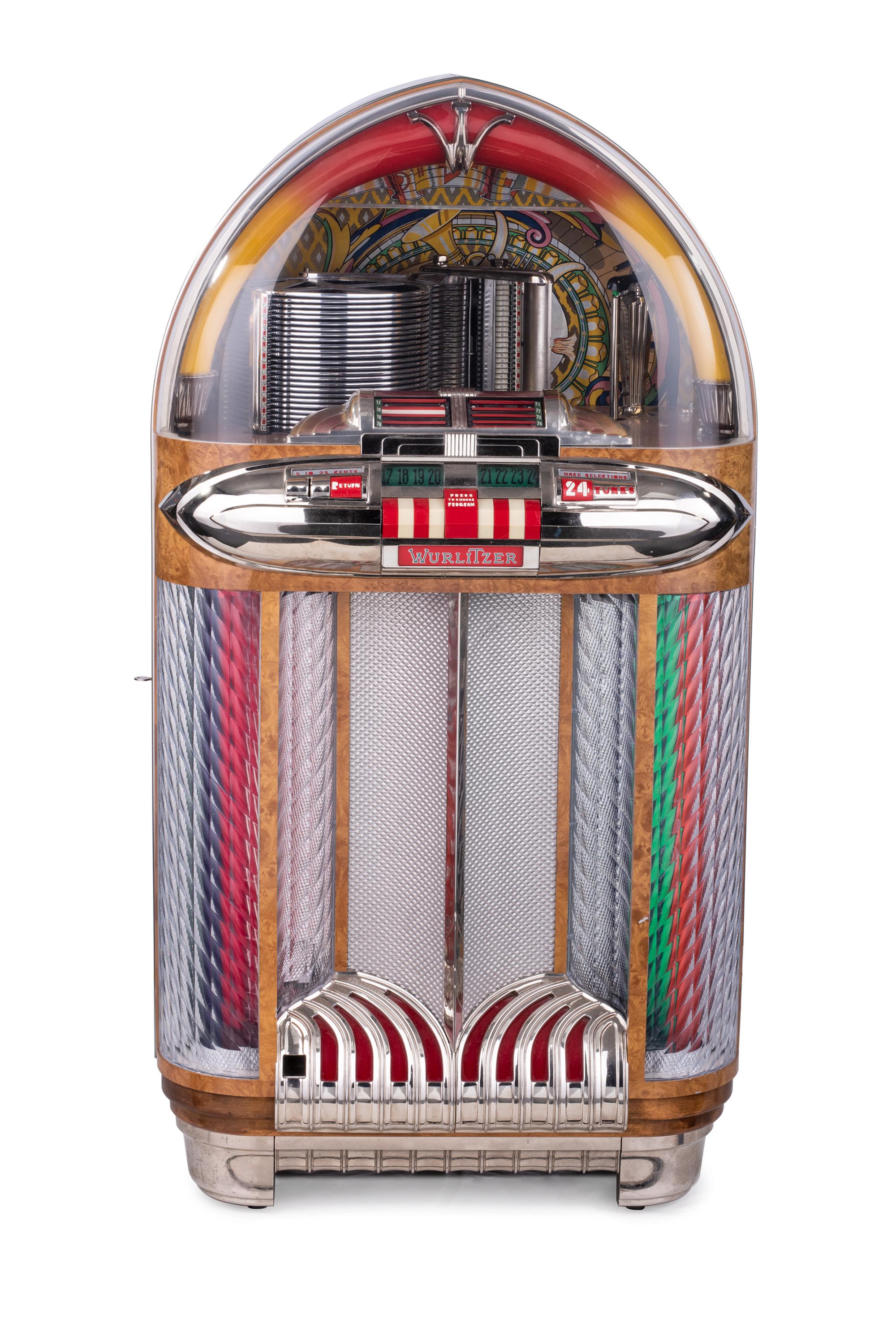 A Wurlitzer Model 1100 Jukebox