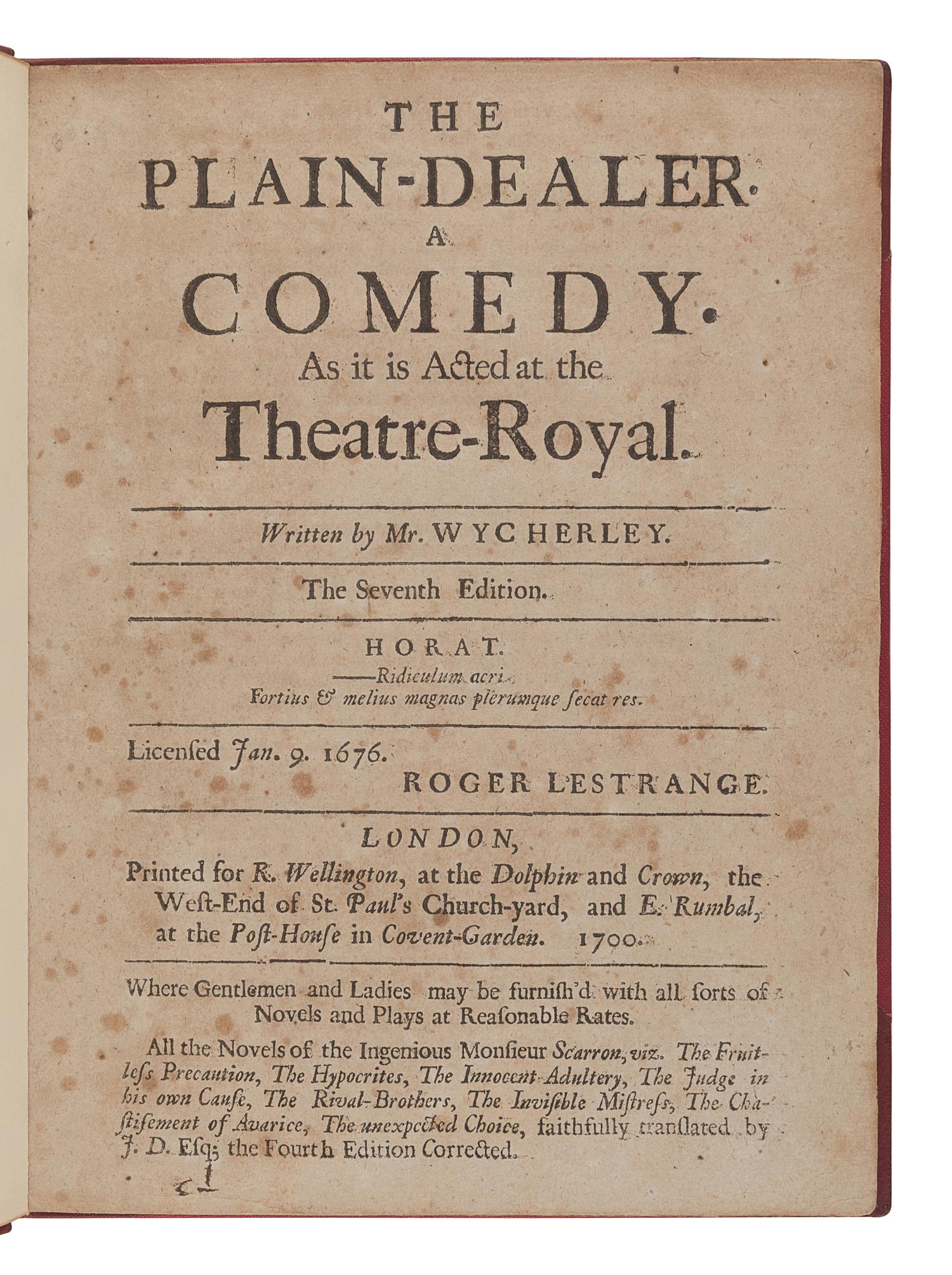 [ENGLISH LITERATURE & HISTORY]. A group of 6 works, comprising: