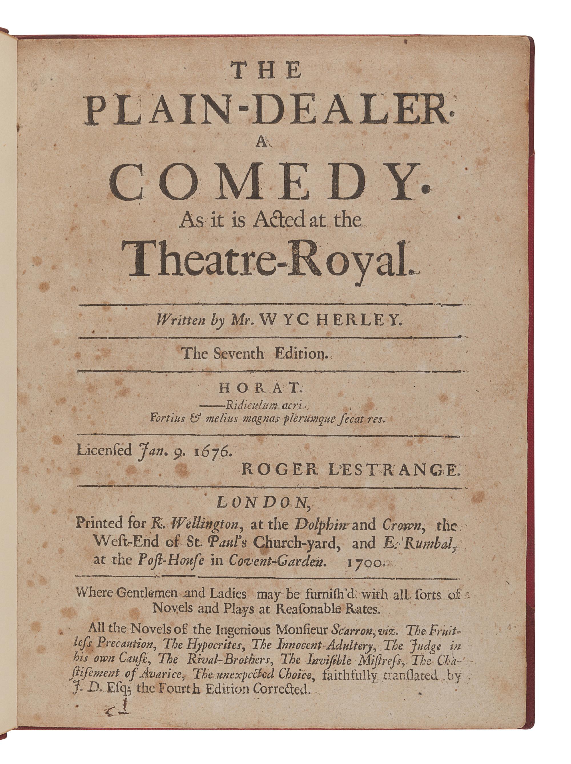 [ENGLISH LITERATURE & HISTORY]. A group of 6 works, comprising: