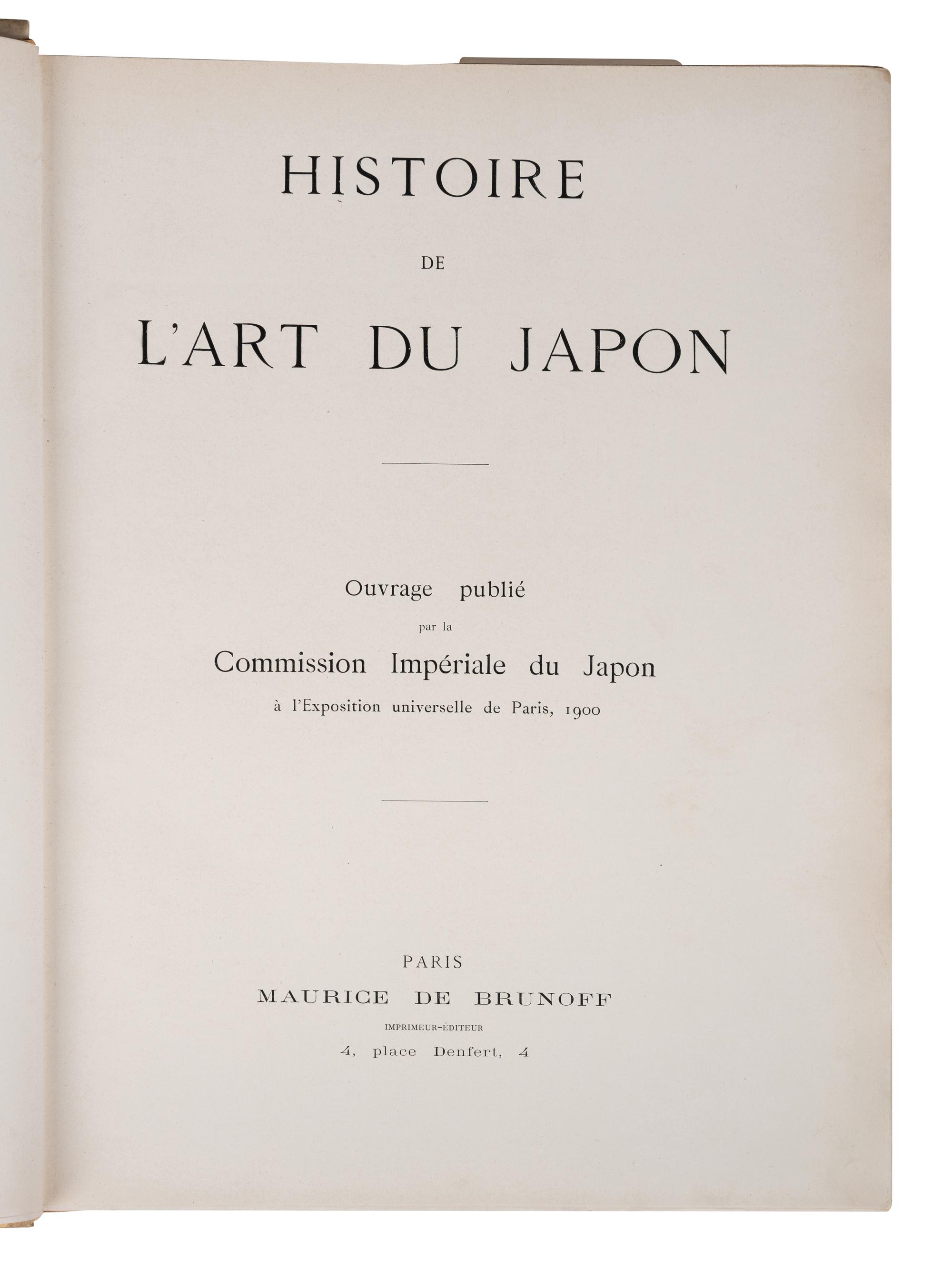 [JAPANESE ART--EARLY REFERENCE] A group of early reference works about Japanese Art, comprising: