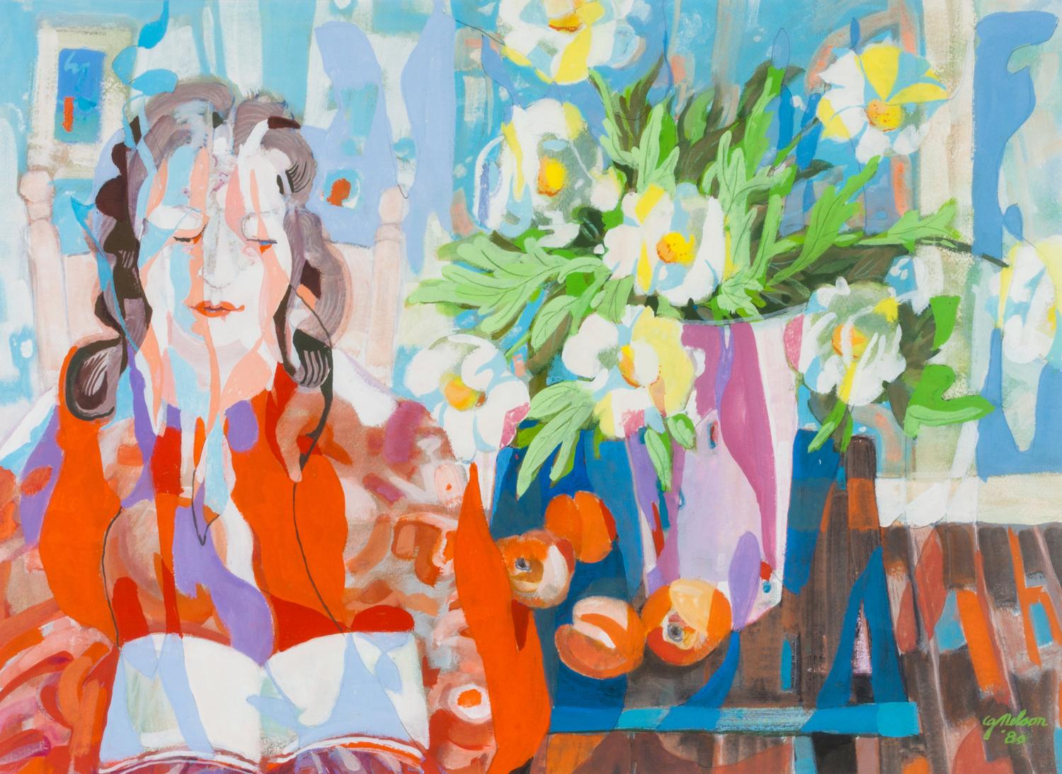 Carl Nelson, (American, 1898-1988), Lady Reading, 1980