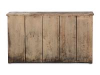 A Country Cream Painted Pine Two-Door Cupboard