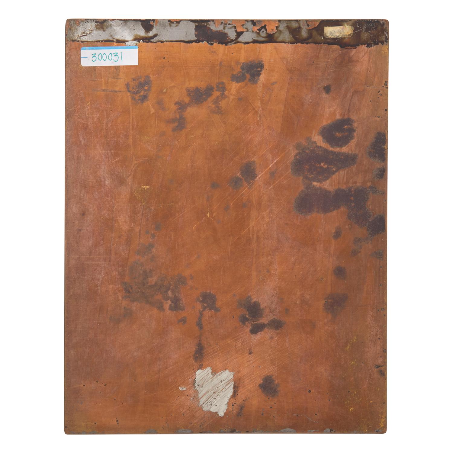 Marc Chagall (Belarusian/French, 1887–1985) — Original Copper Plate for Le Peintre (from Songes ), 1981