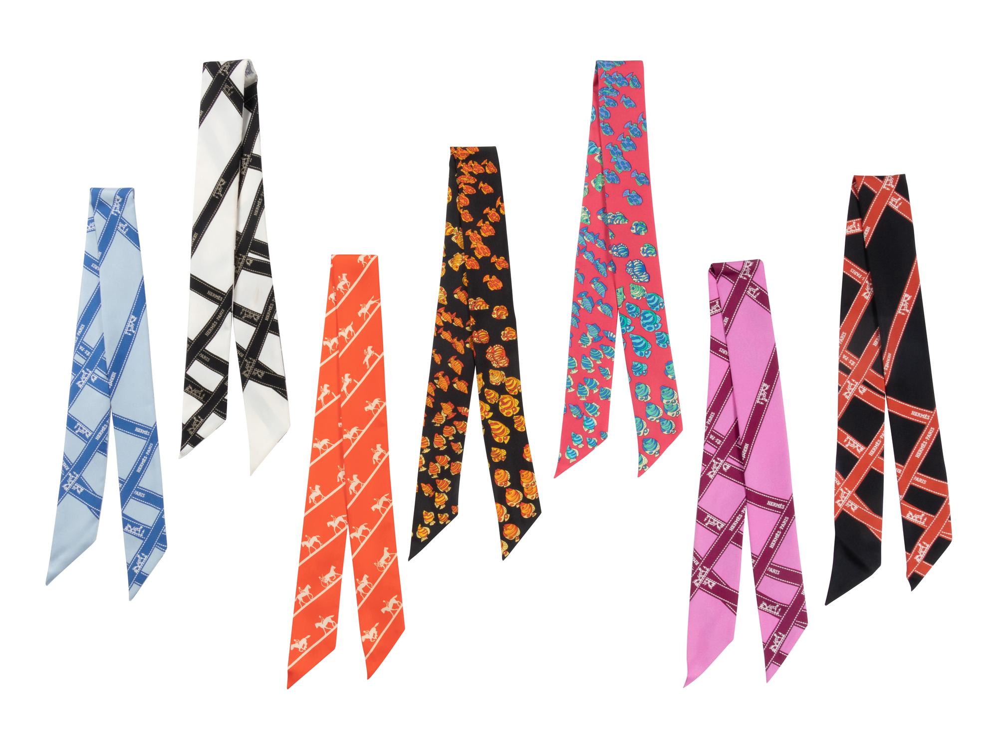 Seven Hermès 88cm Silk Twillys