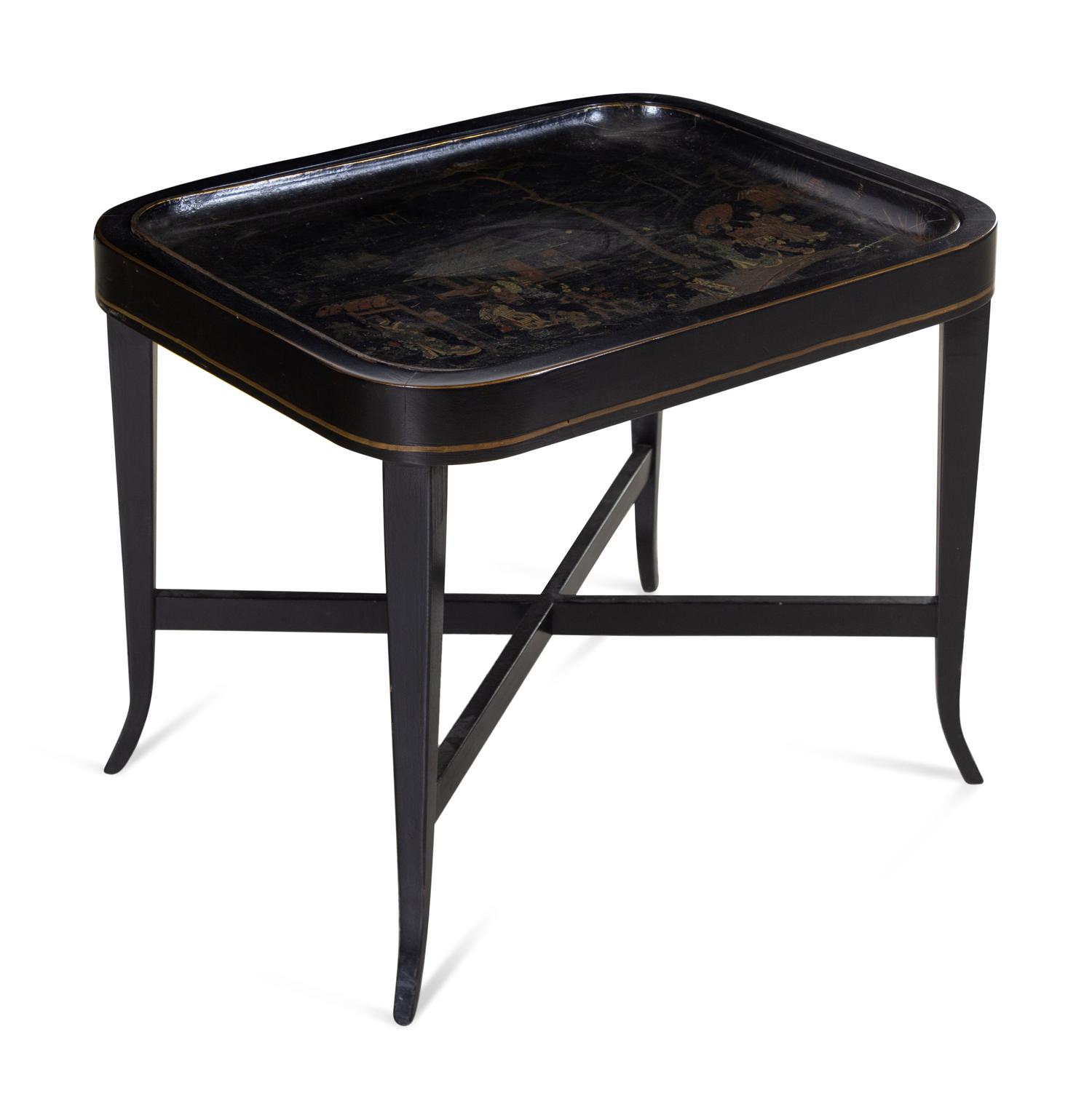 A Japanese Export Painted Tray