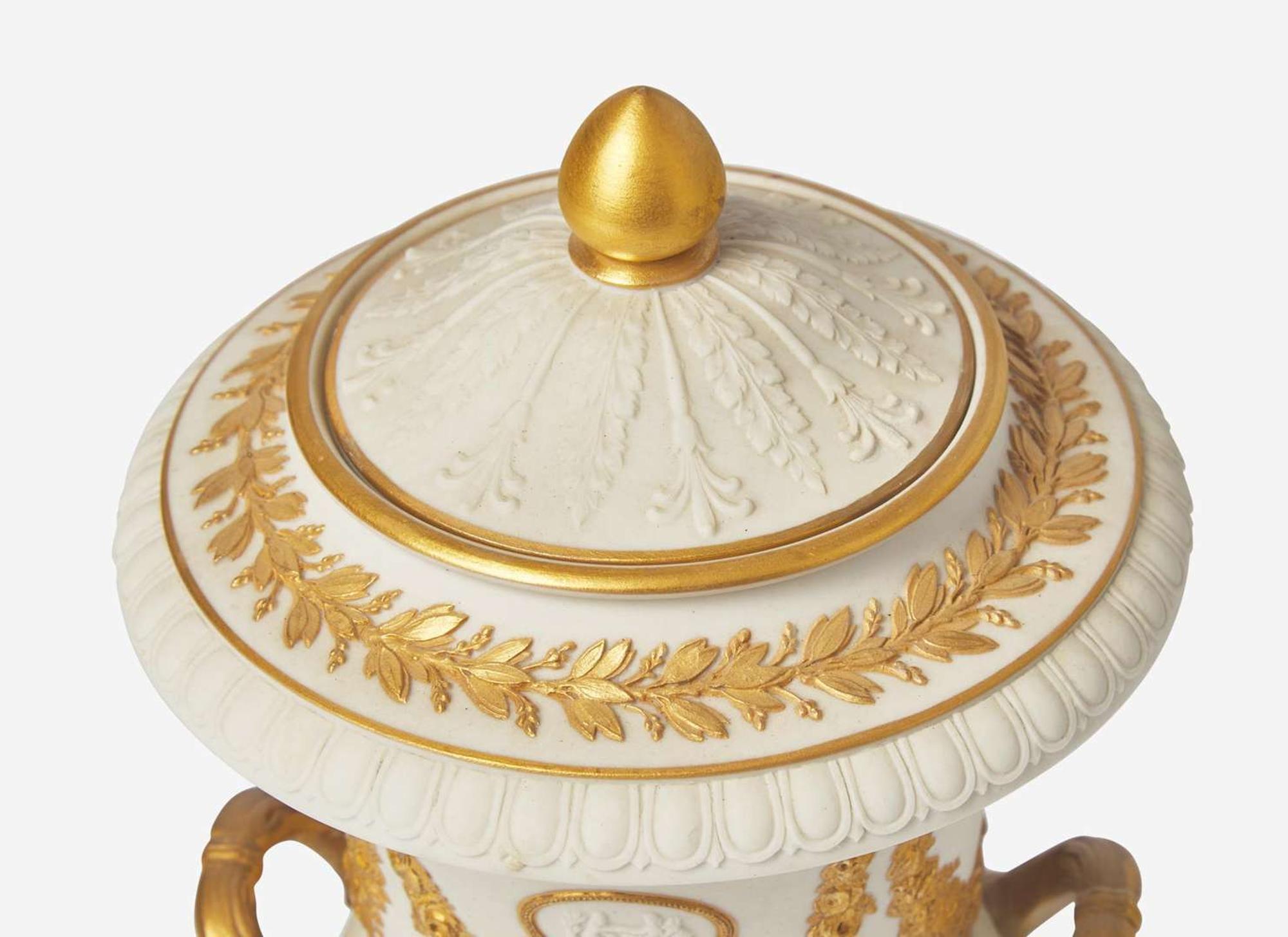 A Wedgwood Parian Ware Borghese Vase, UK, mid-late 19th century