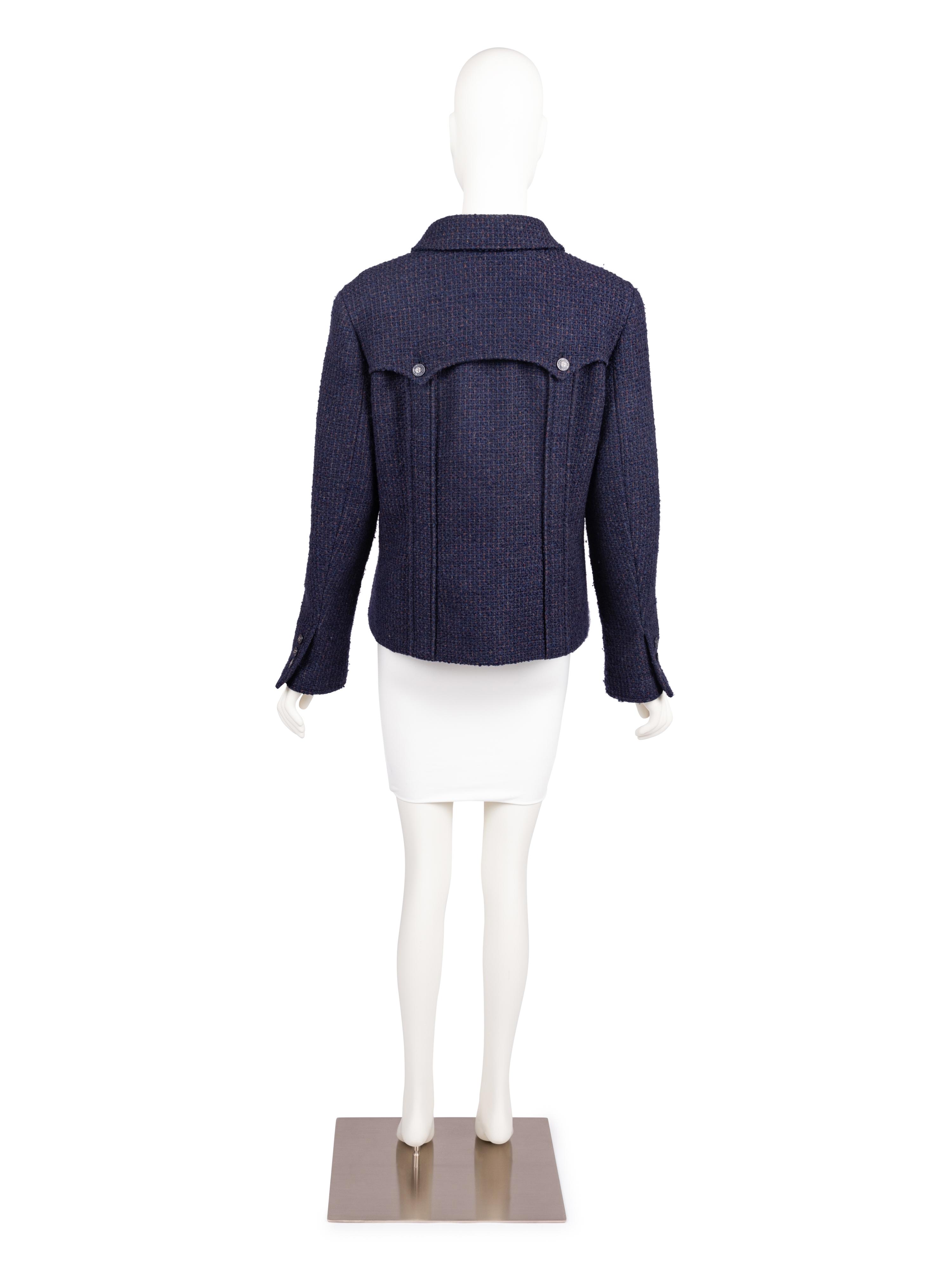 Chanel Navy Tweed Jacket, Autumn 2002