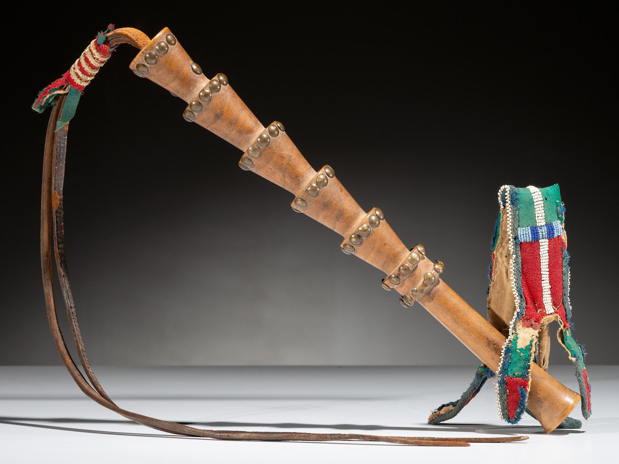 Apsáalooke Quirt, with Beaded Wrist Strap