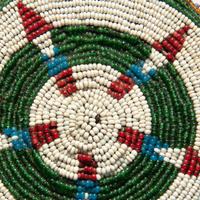 Collection of Plains Beaded Hide Watch Fobs