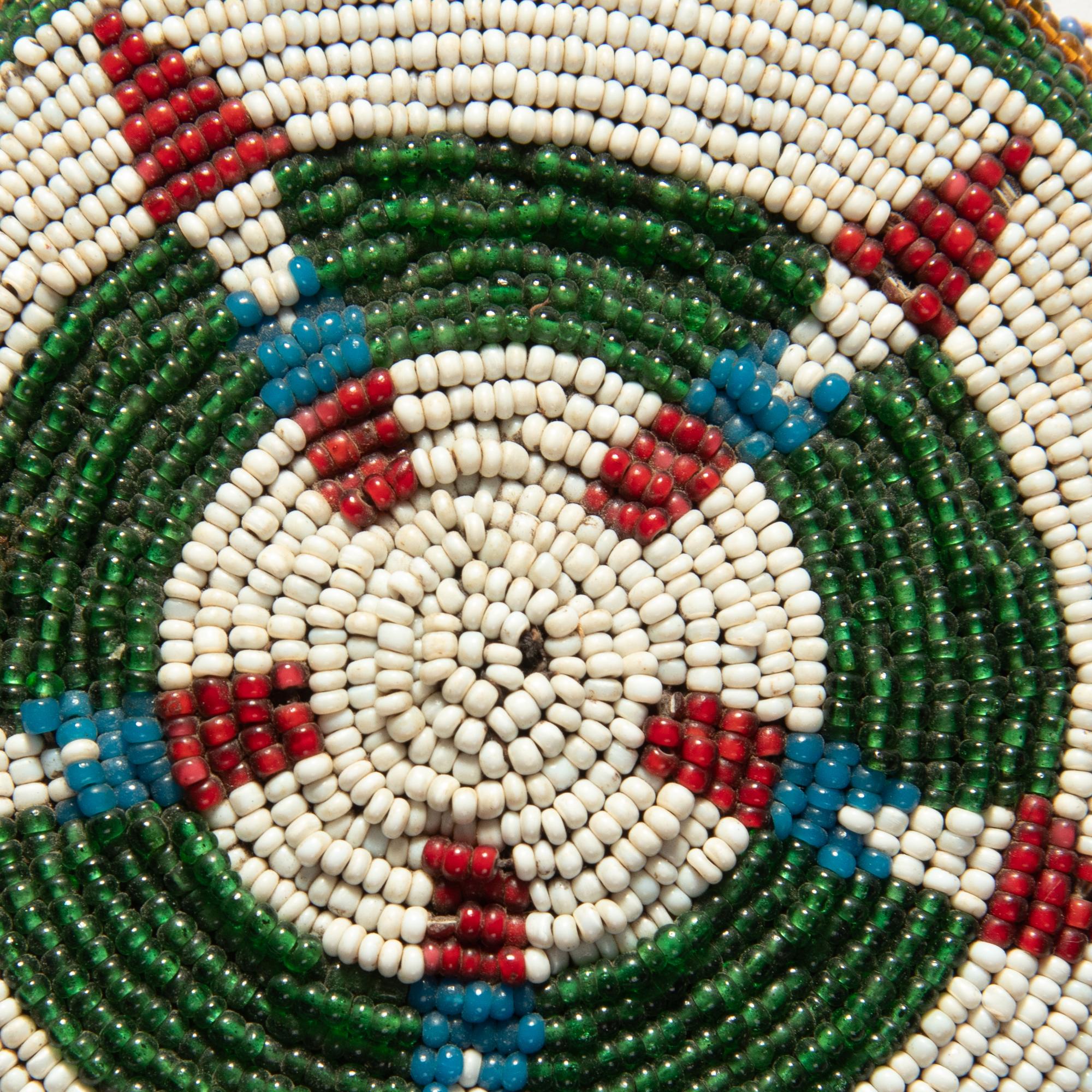 Collection of Plains Beaded Hide Watch Fobs