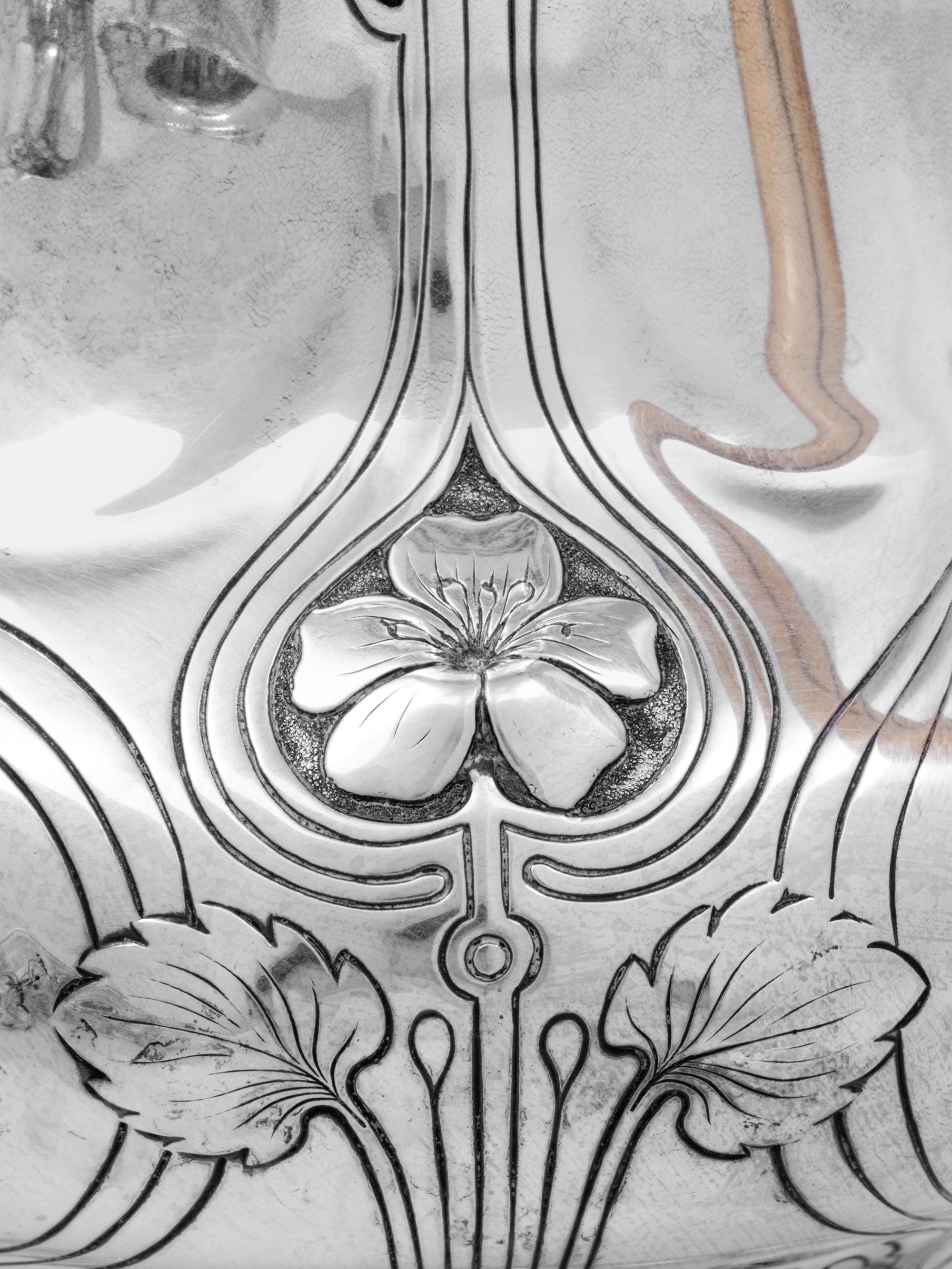 A Gorham Athenic Silver Four Piece Tea Service