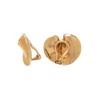 TIFFANY & CO., YELLOW GOLD 'LILYPAD' EARCLIPS