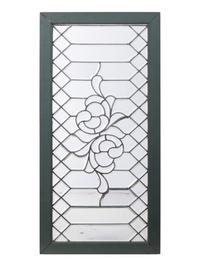 Two Leaded and Stained Glass Window Panels