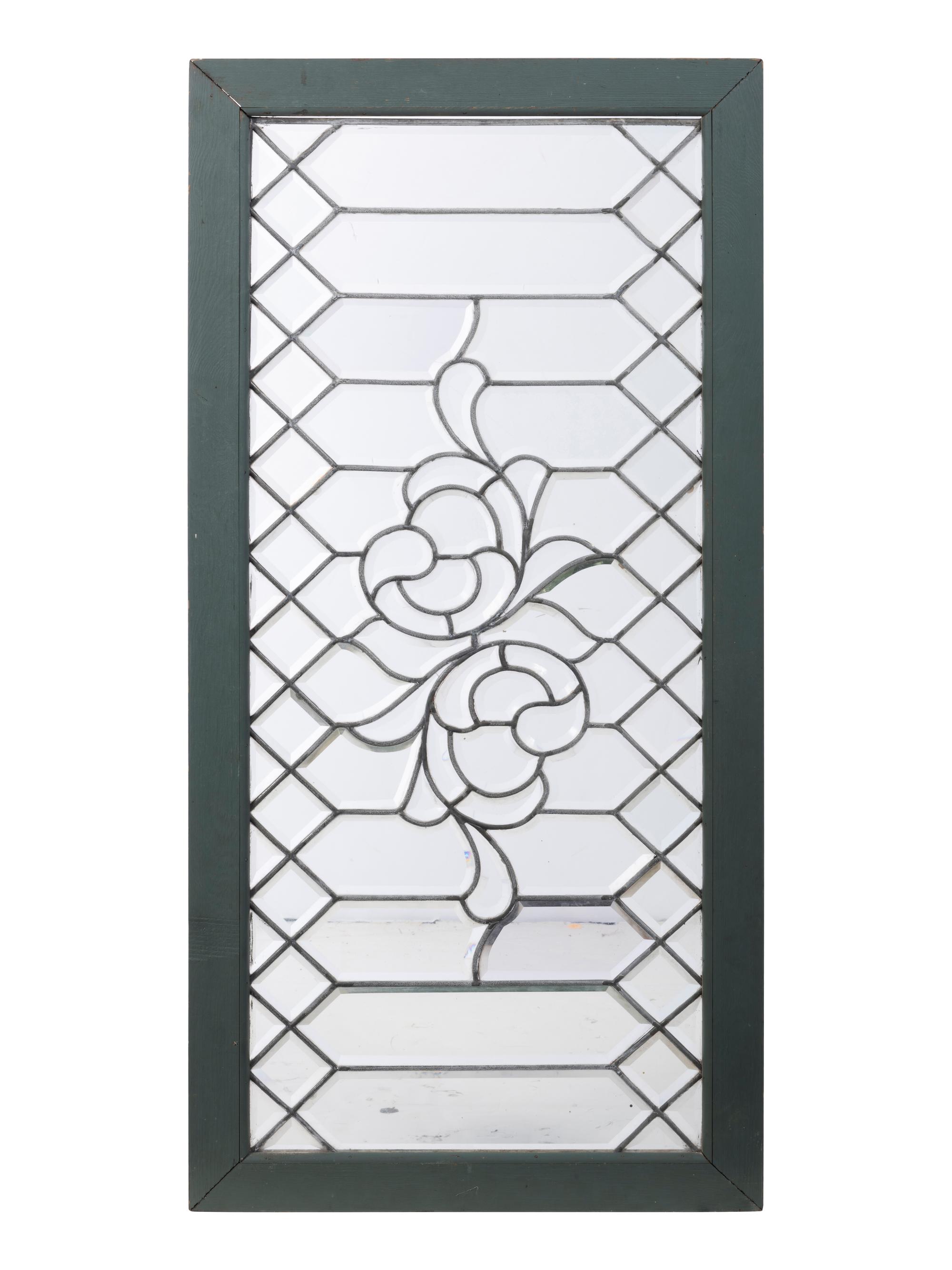 Two Leaded and Stained Glass Window Panels