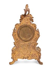 An Ansonia Porcelain and Gilt Metal Mantel Clock in the Louis XV Taste