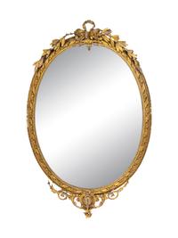 A Louis XVI Giltwood Mirror