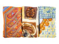 Three Hermès 90cm Silk Chiffon Scarves