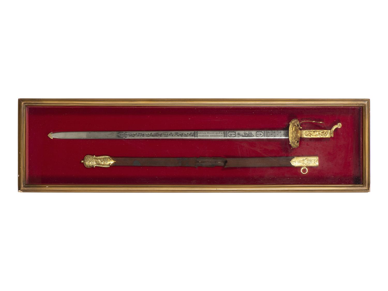 A Rare William Rose War of 1812 Lake Champlain Congressional Presentation Sword of Sailing Master Daniel Ricard