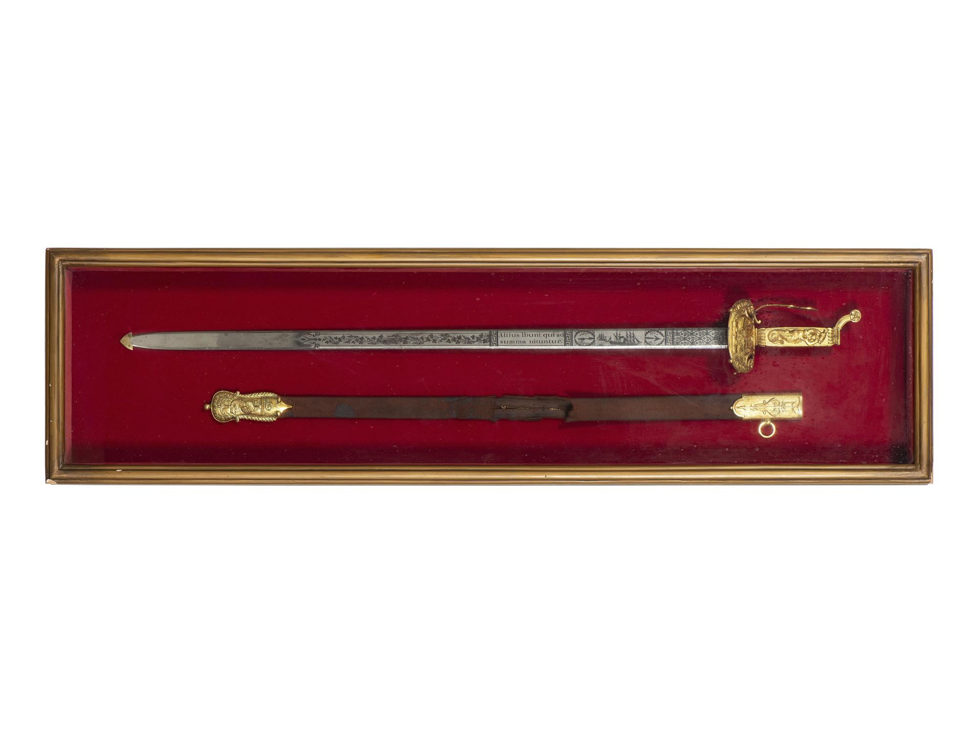 A Rare William Rose War of 1812 Lake Champlain Congressional Presentation Sword of Sailing Master Daniel Ricard
