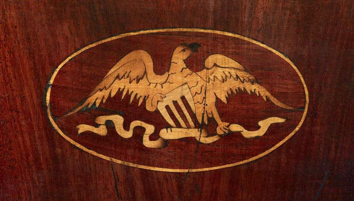 Federal inlaid mahogany cylinder desk baltimore, md, circa 1800