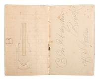 [SCIENCE & TECHNOLOGY]. Charles M. Hayden (1845-1934) archive featuring a patent model for a gun mount with associated photographs, letters, and sketchbook.