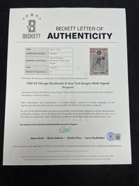 A 1962-63 Chicago Blackhawks and New York Rangers Signed Yearbook Program (Beckett Authentication Services)