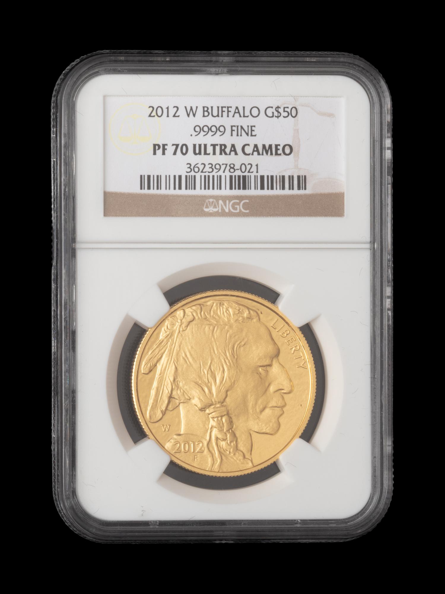 A 2012-W American Buffalo $50 Gold 1 oz. Proof (NGC PF70 Ultra Cameo)