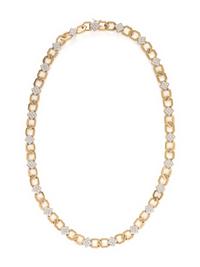 BICOLOR GOLD AND DIAMOND NECKLACE