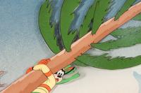 An Animation Production Cell From Disney's The Art of Skiing