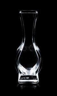 A Baccarat Tall Vase Height 10 inches.