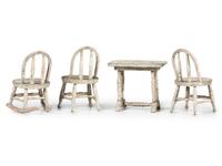 A Group of Grey Painted Miniature Furniture