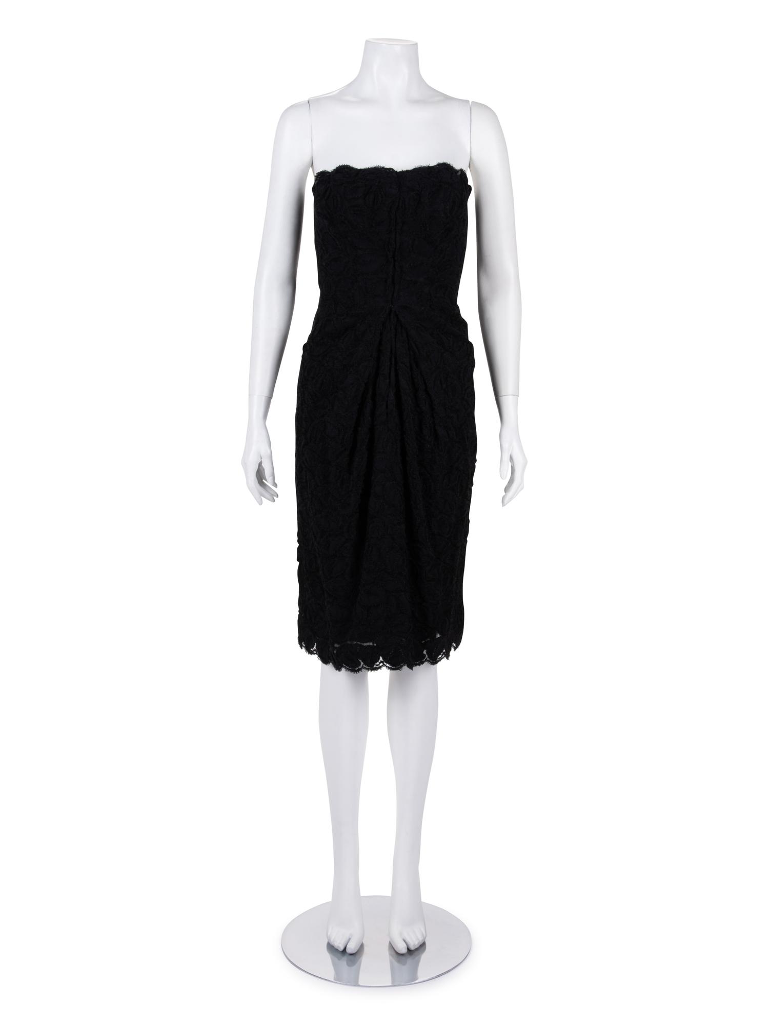 Balenciaga Couture Lace Strapless Dress, 1960s