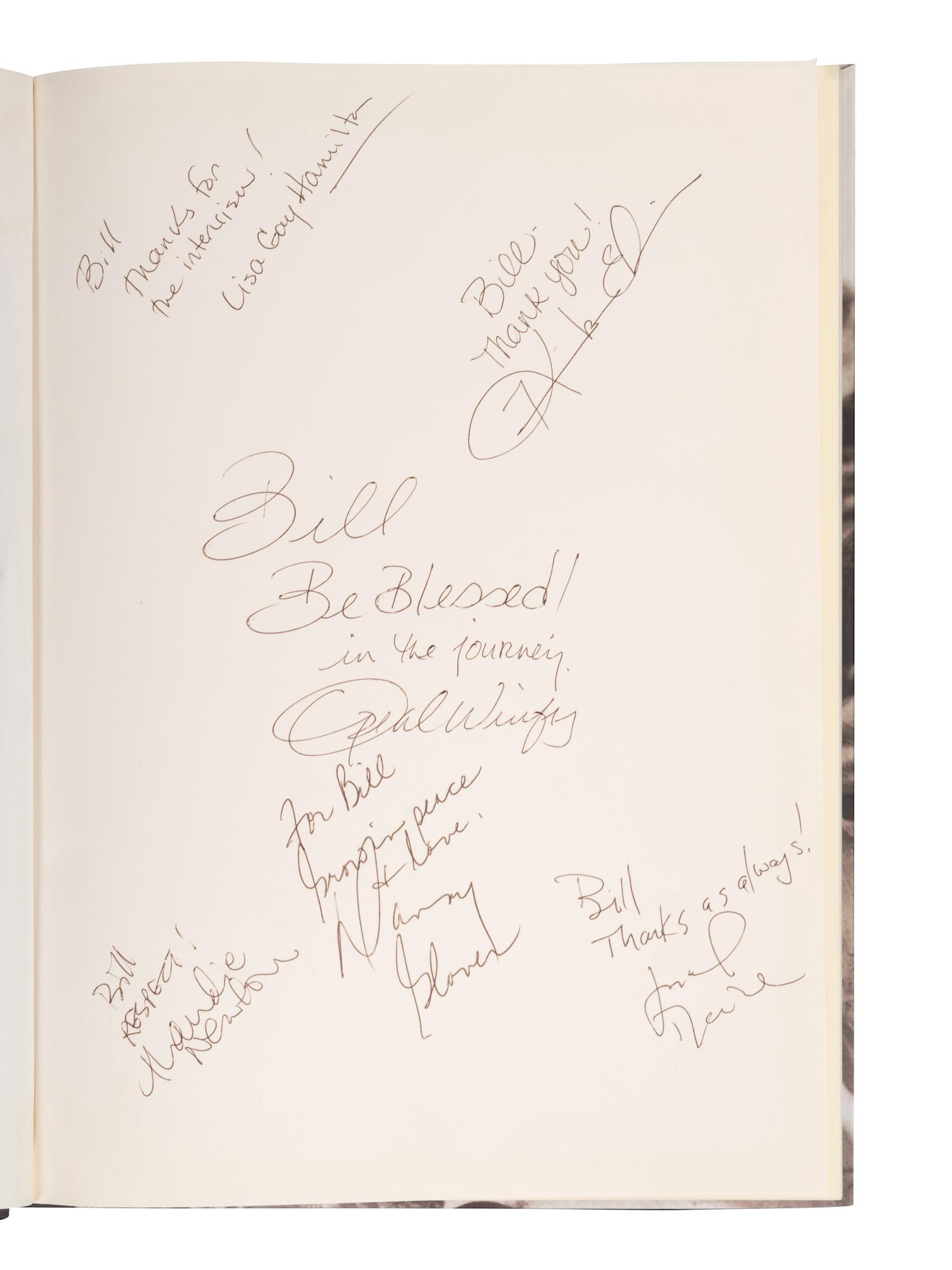 (Celebrity Memorabilia) WINFREY, Oprah (b. 1954). A group of 4 pieces of ephemera relating to Oprah Winfrey, comprising: