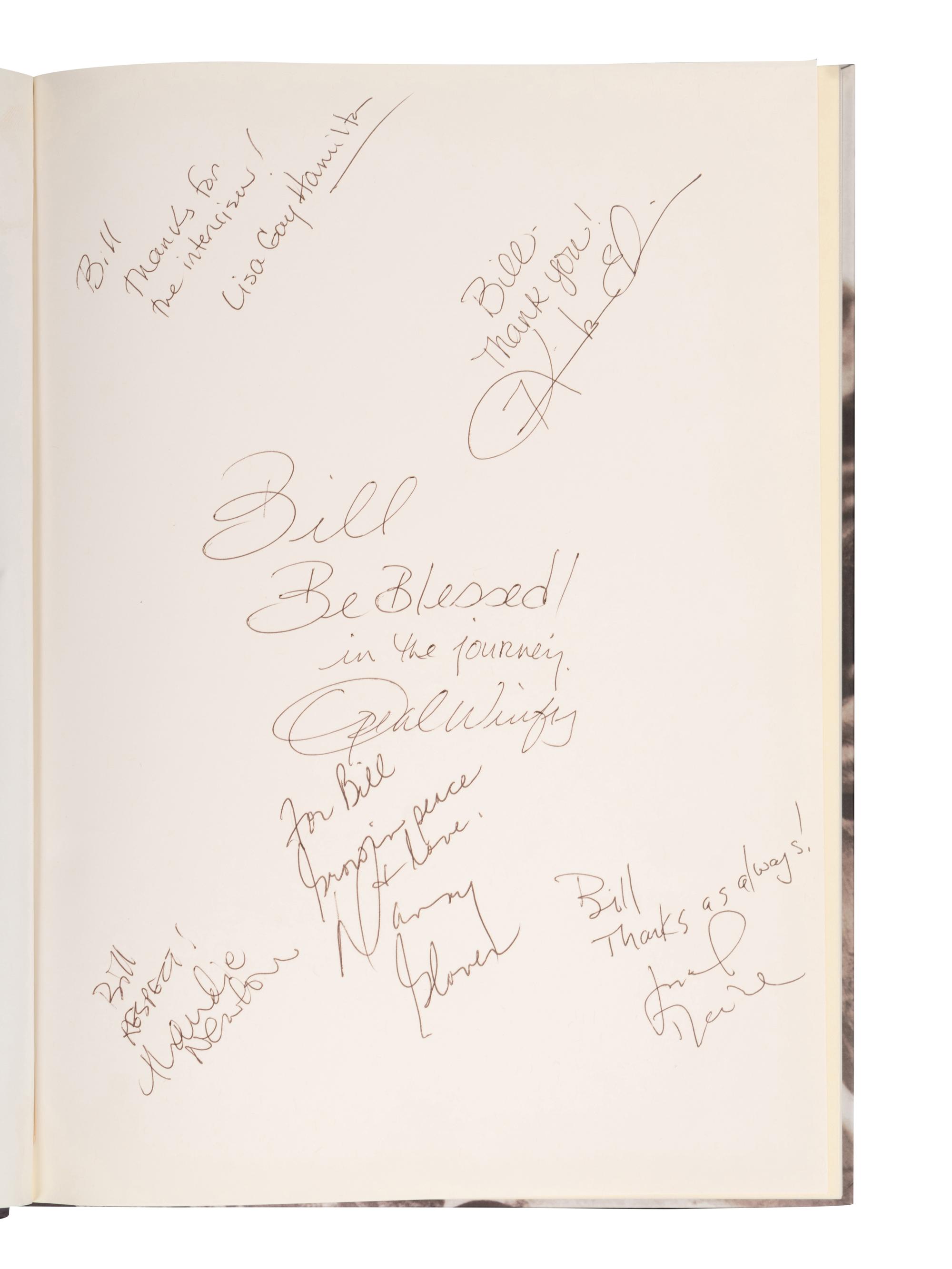 (Celebrity Memorabilia) WINFREY, Oprah (b. 1954). A group of 4 pieces of ephemera relating to Oprah Winfrey, comprising: