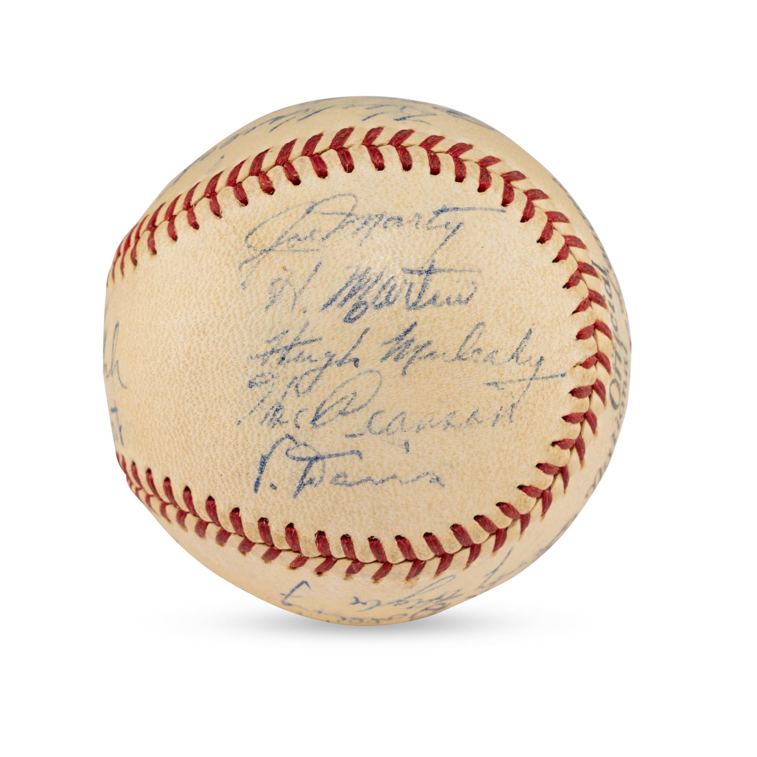 A 1939 Philadelphia Phillies Team Signed Autograph Baseball (Beckett Authentication Services)