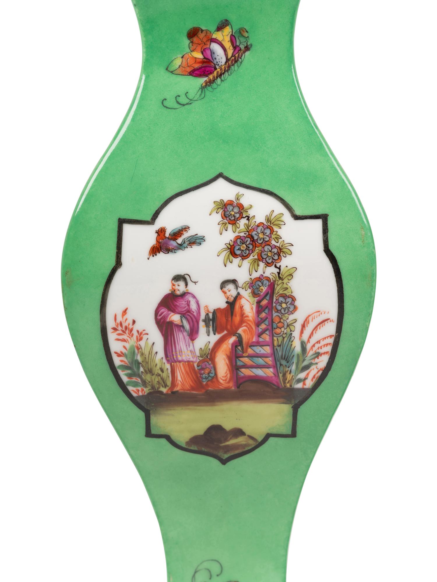 A Pair of Continental Porcelain Lamps in the Chinese Taste