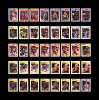 A Large Collection 1989 Fleer Signed Autograph Basketball Cards (78)