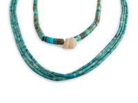 Pueblo Rolled Turquoise Necklaces