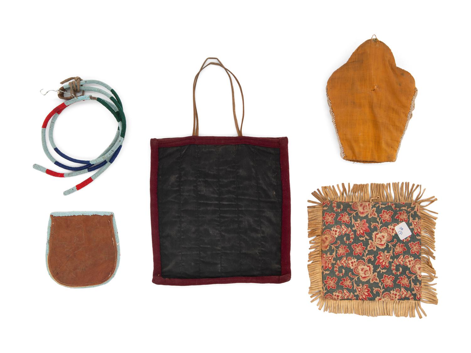 Plateau Beaded Pouches, Flat Bags, and Wall Hangings